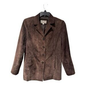 Croft & Barrow Brown Suede Women's Jacket